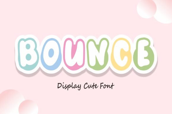 Bounce: The Fun Display Font for Creative Projects