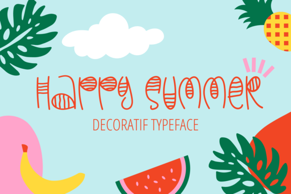 Happy Summer: A Font That Brings Whimsy to Your Designs