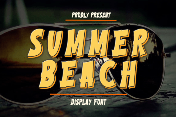 Summer Beach: A Sweet Display Font for Creative Design